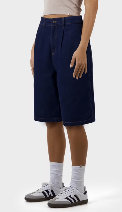 The Woodlands High Waist Wide Leg Short - DickiesDW224 - SH02 - Dark Indigo - 6