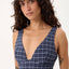 Thea - Recycled One Piece -AfendsW264714-MIDNIGHT CHECK-XS