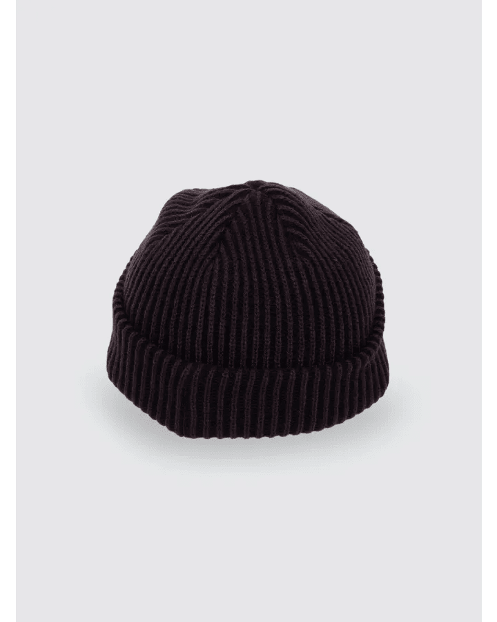 Thrills Classic Ribbed Beanie - ThrillsTA26-505B-Black Deep Plum-One Size