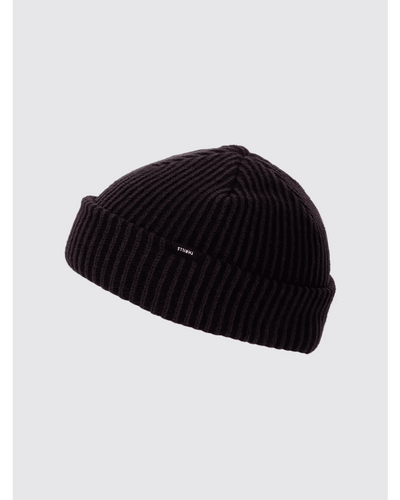 Thrills Classic Ribbed Beanie - ThrillsTA26-505B-Black Deep Plum-One Size