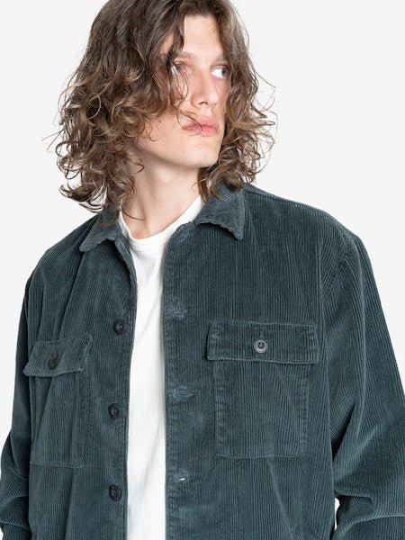 Thrills Labour Overshirt - ThrillsTW24 - 225FJ - Dark Jade - L