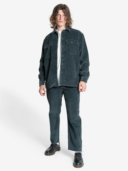Thrills Labour Overshirt - ThrillsTW24 - 225FJ - Dark Jade - L