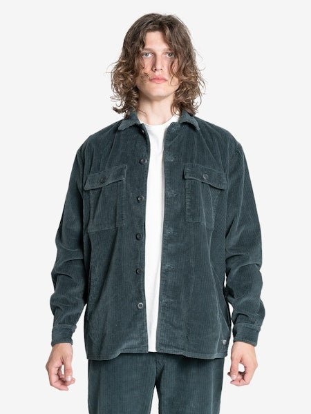 Thrills Labour Overshirt - ThrillsTW24 - 225FJ - Dark Jade - L