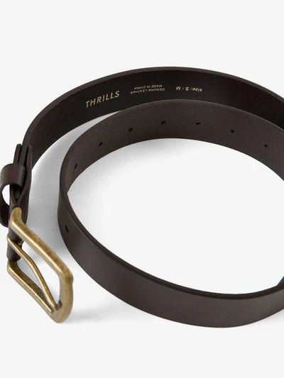 Thrills Leather Belt - Brown - ThrillsCLA - 1080C - Brown - S/M