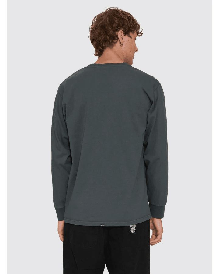 Thrills Military Oversize Long Sleeve Tee -ThrillsTW26-144E-Petrol-S
