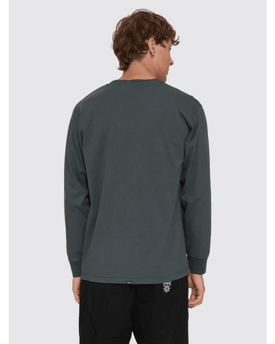 Thrills Military Oversize Long Sleeve Tee -ThrillsTW26-144E-Petrol-S