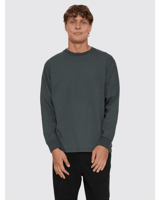 Thrills Military Oversize Long Sleeve Tee