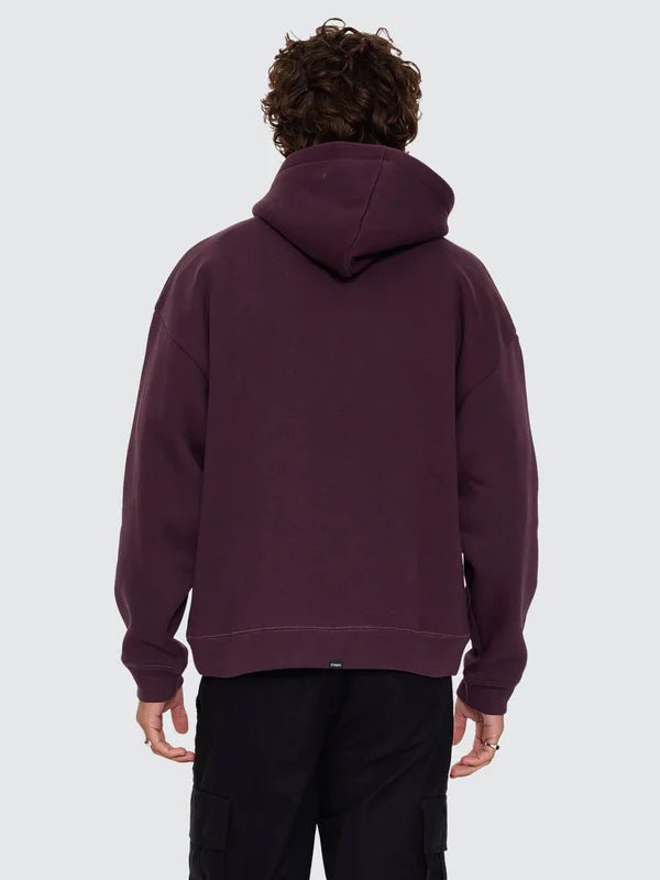 Thrills Military Slouch Pull On Hood -ThrillsTW26-229I-Aubergine-S
