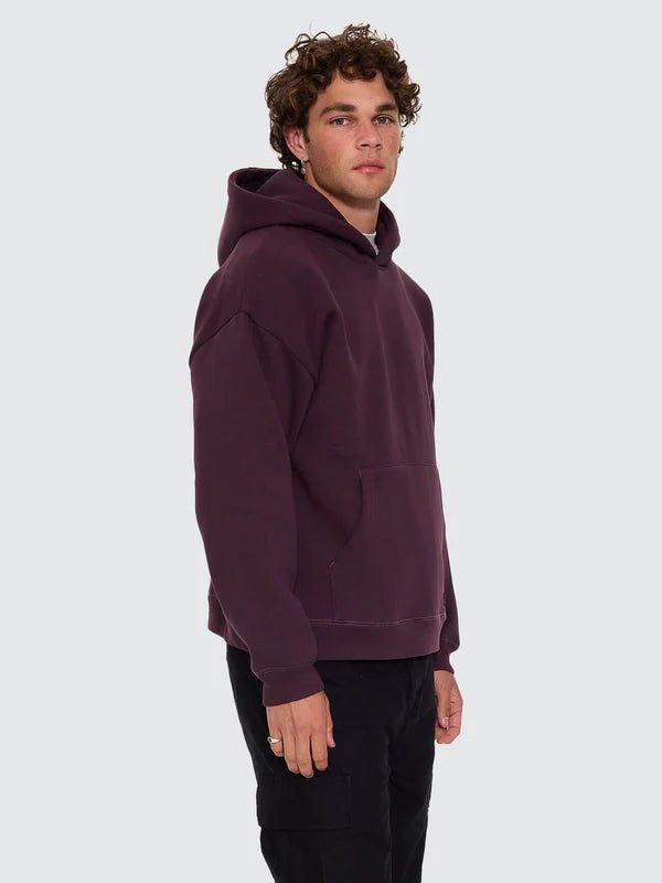 Thrills Military Slouch Pull On Hood -ThrillsTW26-229I-Aubergine-S