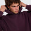 Thrills Military Slouch Pull On Hood -ThrillsTW26-229I-Aubergine-S