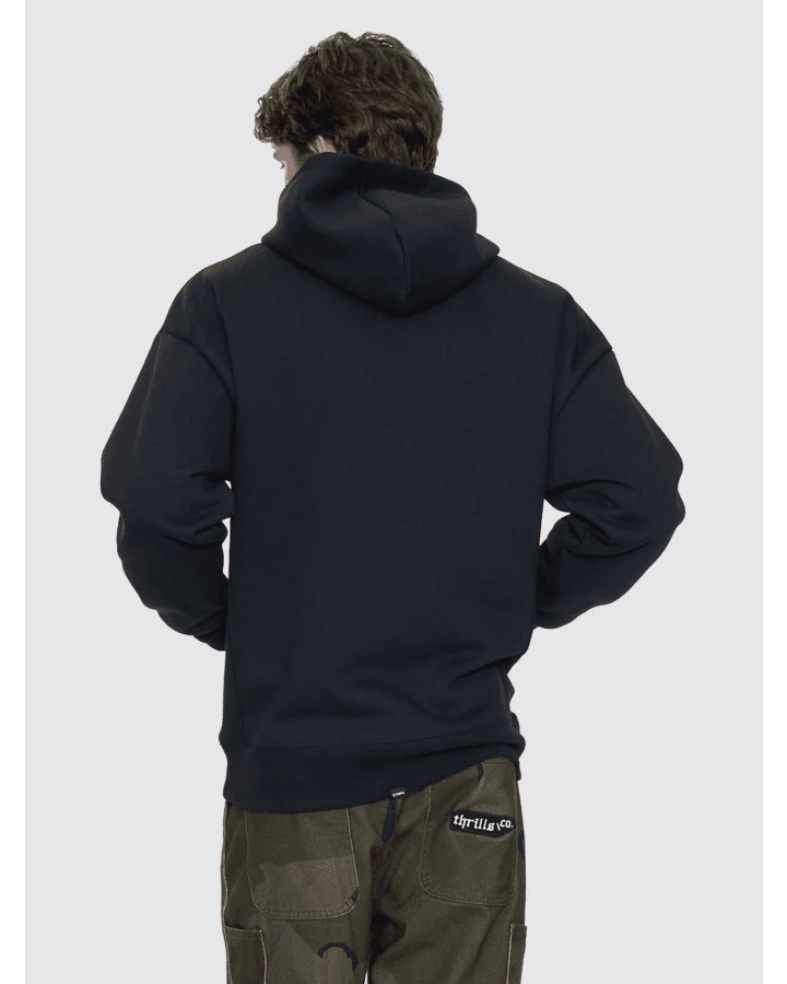 Thrills Union Slouch Pull On Hood - ThrillsTA26-263B-Pirate Black-S