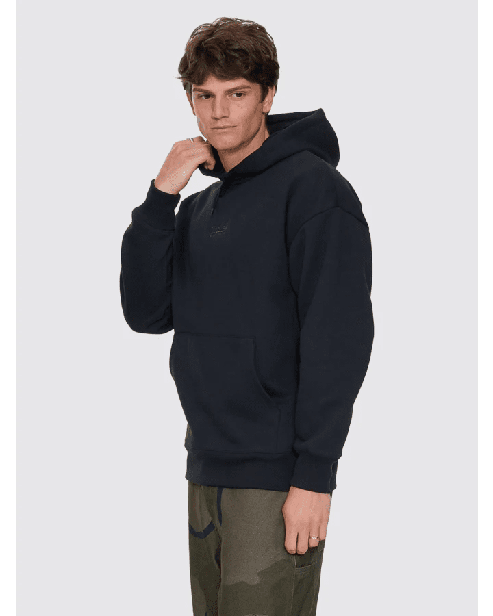 Thrills Union Slouch Pull On Hood - ThrillsTA26-263B-Pirate Black-S