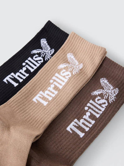 Thrills Workwear 5 Pack Sock - ThrillsDTC25-1001BGC-1SZ
