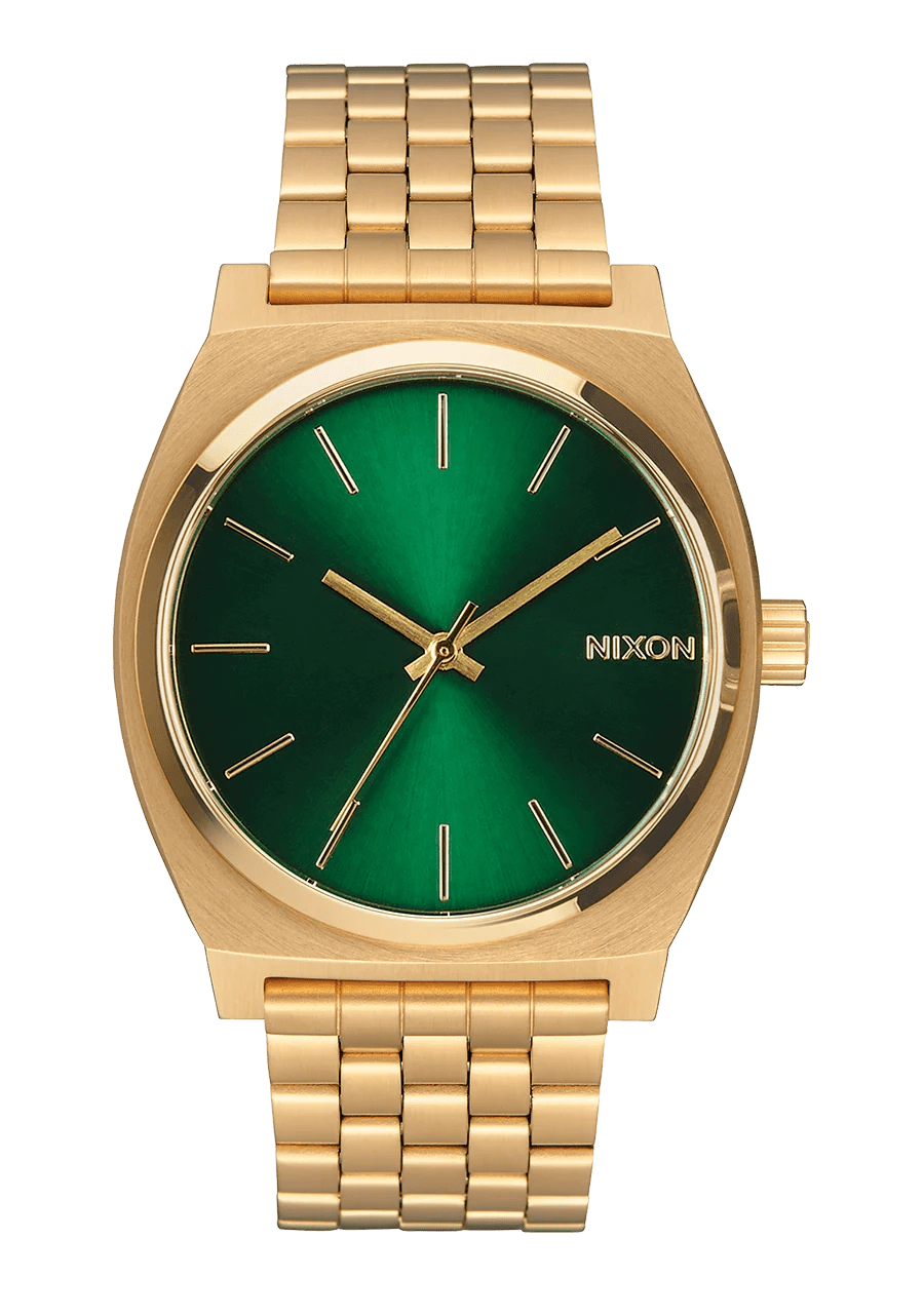 Time Teller -NixonA045-1919-Gold / Green Sunray-OSFM