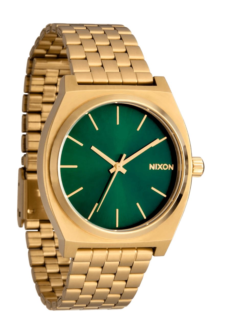 Time Teller -NixonA045-1919-Gold / Green Sunray-OSFM