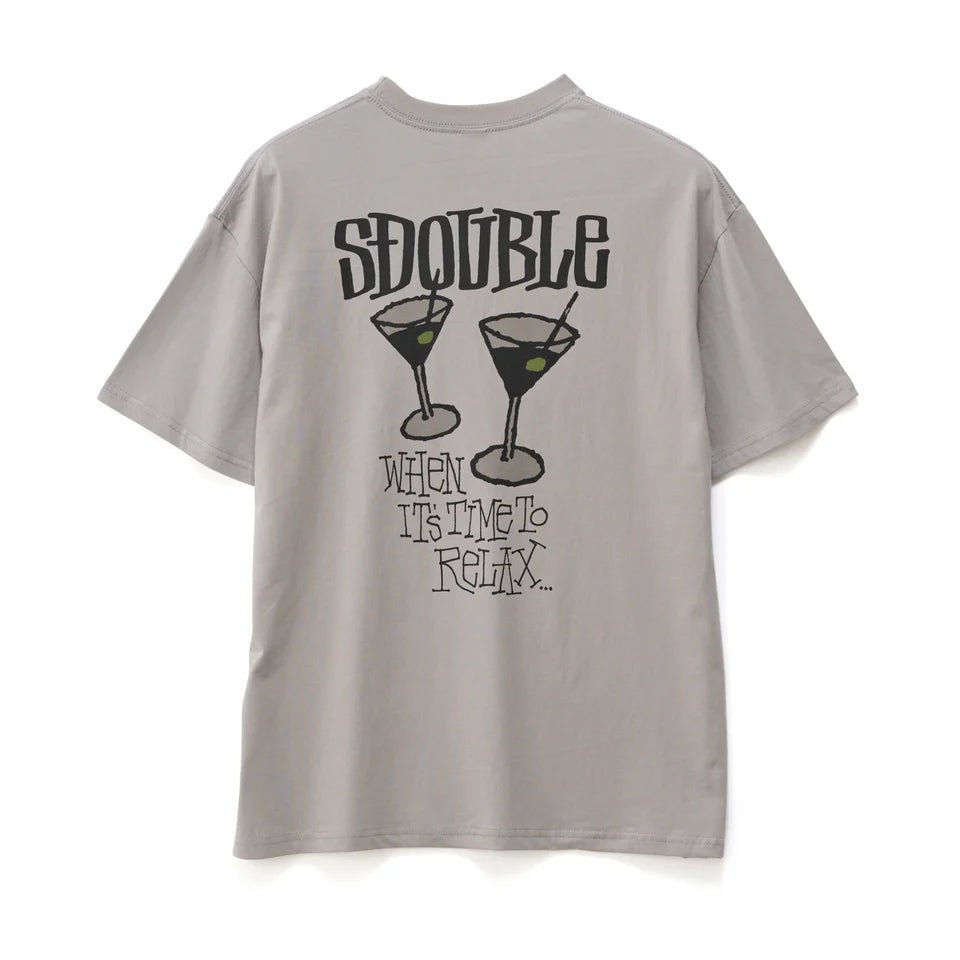 TIME TO RELAX SS TEE - S DoubleSD025S1011 - STONE - M