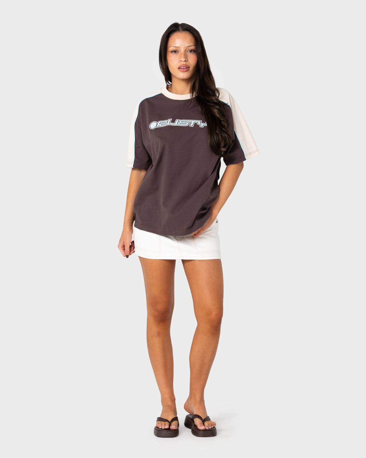 TIMMY TARGET 220 OVERSIZE TEE -RustyTTL1480-JAVA / CREAM-6