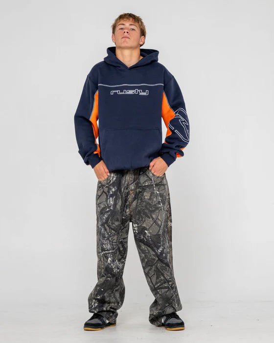 TITAN HOODED FLEECE - RustyFTM1183-NAVY BLUE-XS