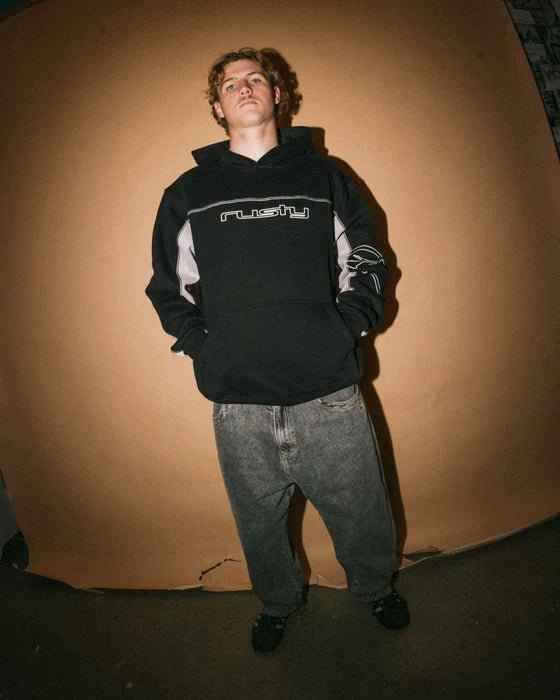 TITAN HOODED FLEECE - RustyFTM1183-NAVY BLUE-XS