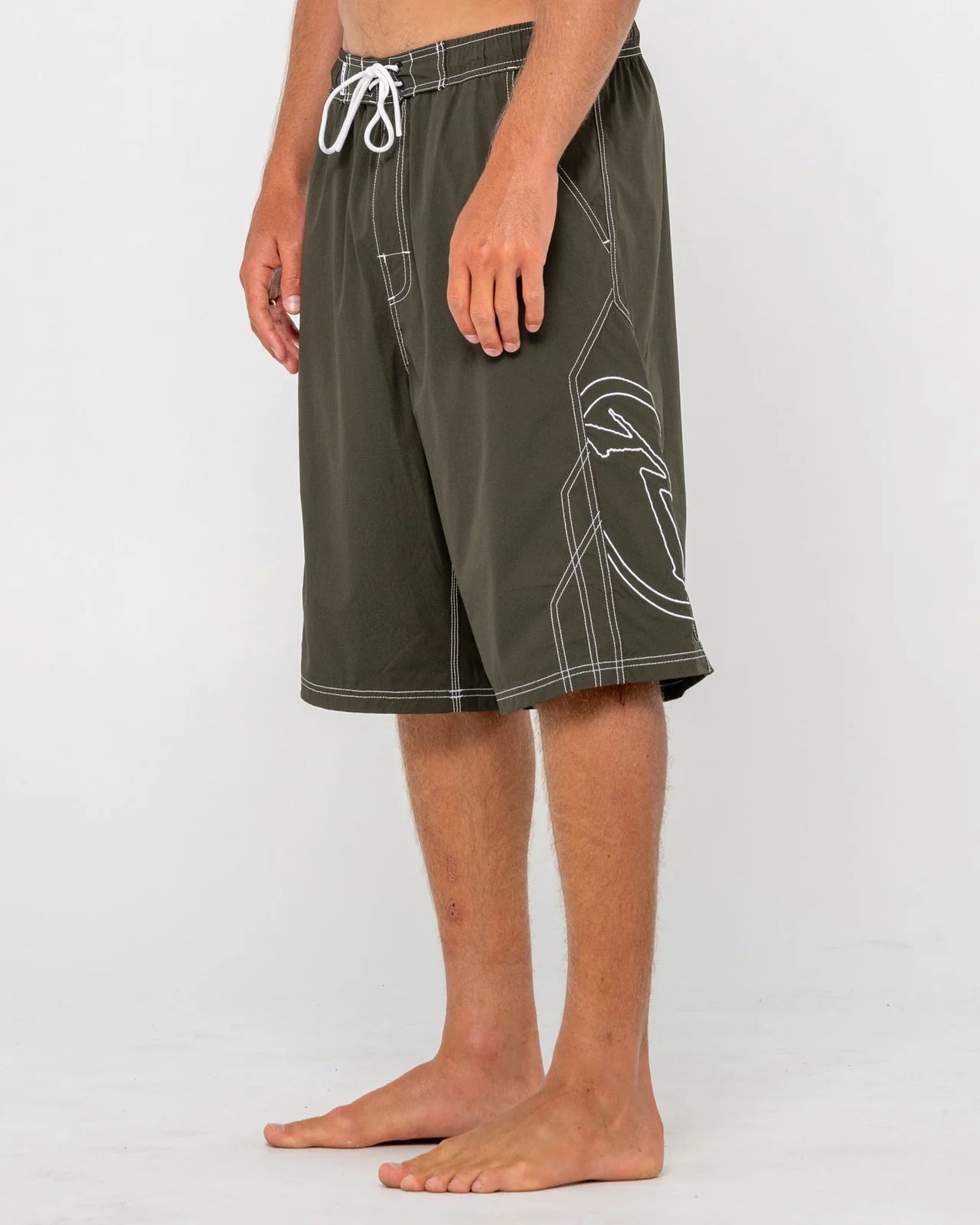 TOMBSTONES HYBRID WAIST BOARDSHORT - RustyBSM1757-ARMY GREEN-26