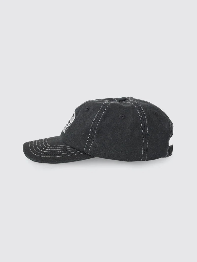 Topper 6 Panel Hat -WorshipPH26-501BW-Washed Black-One Size