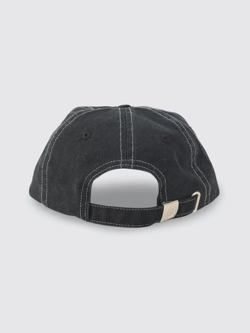 Topper 6 Panel Hat -WorshipPH26-501BW-Washed Black-One Size