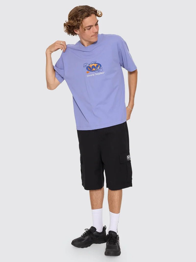 Topper Elastic Cargo Short -WorshipPH26-304B-Black-28