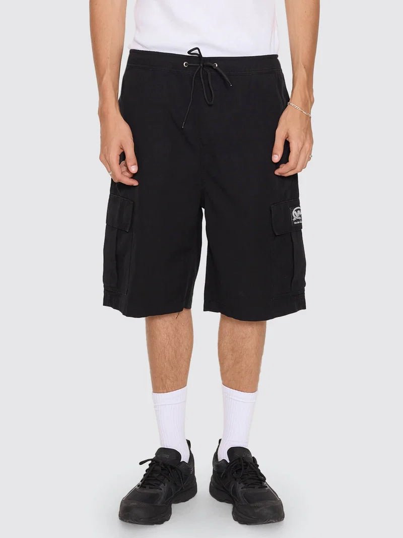 Topper Elastic Cargo Short -WorshipPH26-304B-Black-28
