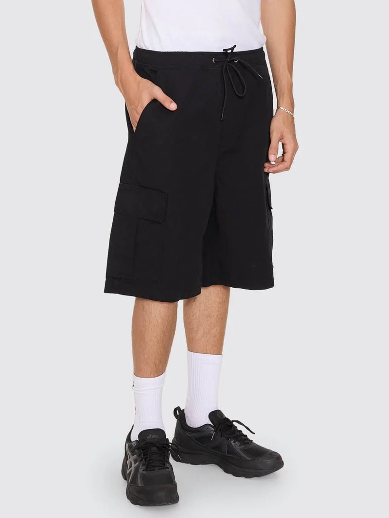 Topper Elastic Cargo Short -WorshipPH26-304B-Black-28