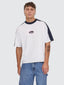 Total Service Box Fit Oversize Cropped Panel Tee - ThrillsTR25-113A-Snow White-XS