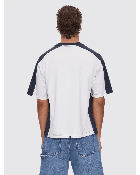 Total Service Box Fit Oversize Cropped Panel Tee - ThrillsTR25-113A-Snow White-XS