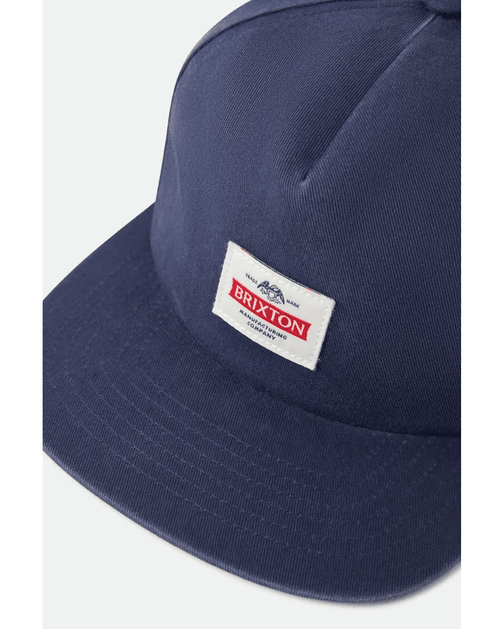 TRADEMARK SNAPBACK -Brixton12129-WASHED NAVY-O/S