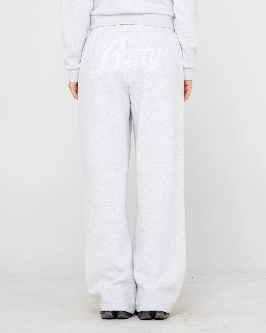 TRAILER TRASH WIDE LEG TRACK PANT - RustyPAL1484-ECRU MARLE-6