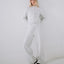 TRAILER TRASH WIDE LEG TRACK PANT - RustyPAL1484-ECRU MARLE-6