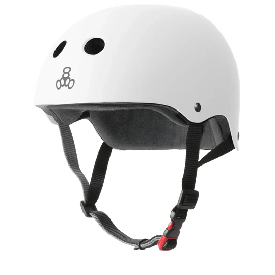 Triple 8 The Certified Helmet SS White Rubber