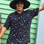 TRIPLE ANCHOR | SS WOVEN SHIRT - The Mad HueysH125M03009-BLACK-S