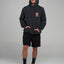 TRIPLE ON THE ROCKS | HOODED PULLOVER - The Mad HueysH226M08007-WASHED BLACK-S
