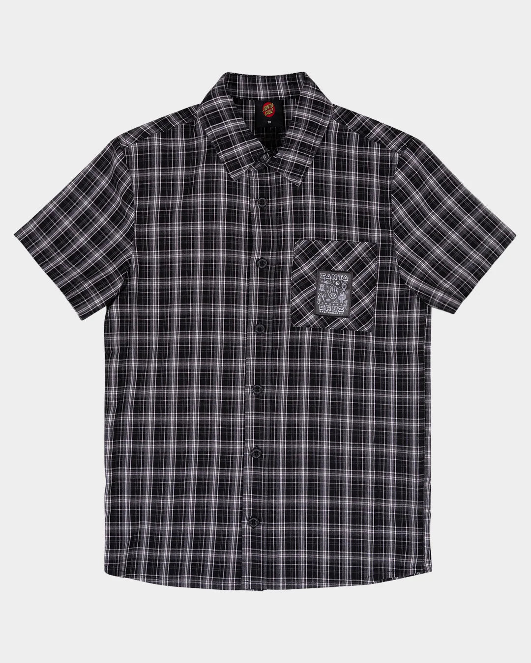 TRIPPER MONO PATCH SHIRT -Santa CruzSB226-BS02-BLACK-8