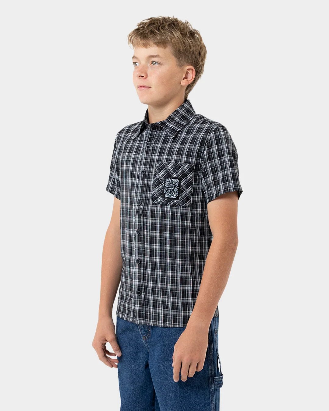 TRIPPER MONO PATCH SHIRT -Santa CruzSB226-BS02-BLACK-8