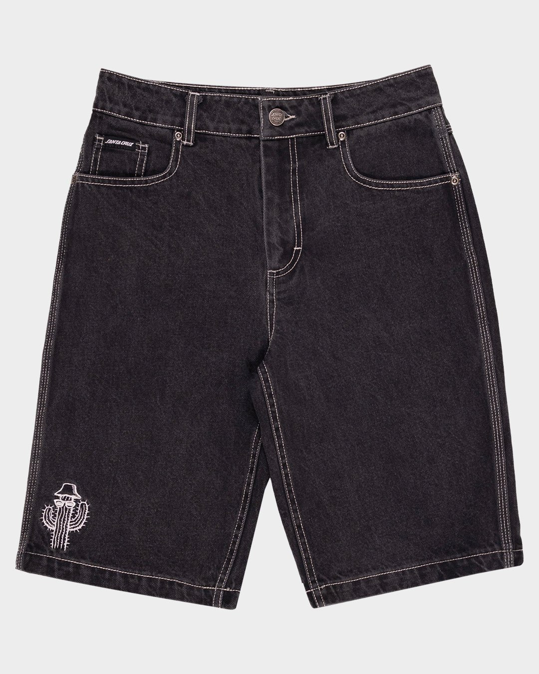 TRIPPER STACK JEAN SHORT -Santa CruzSB226-SH08-WASHED BLACK-8