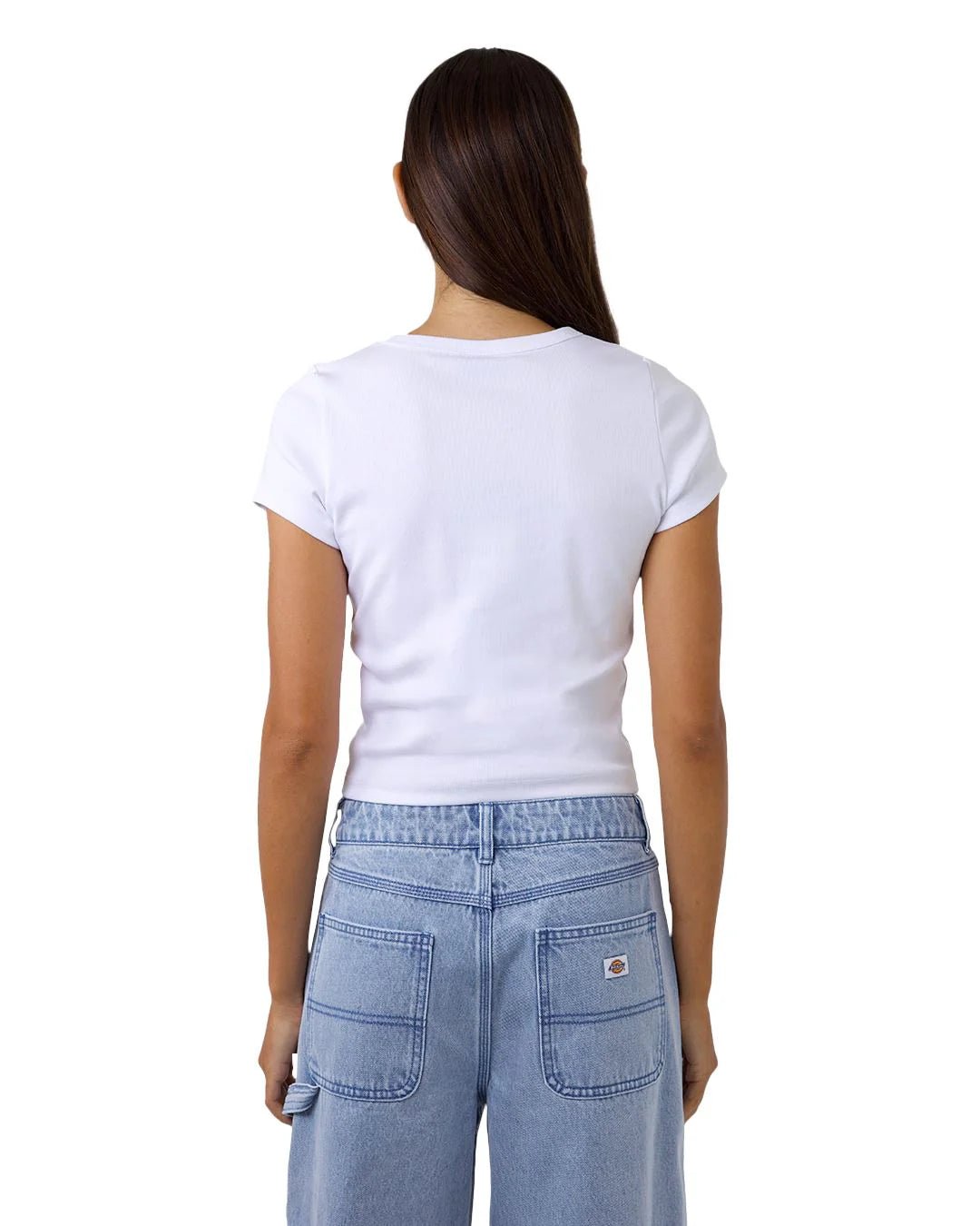 Trippy Mini Short Slv Baby Tee - DickiesDW324 - SS01 - White - 10
