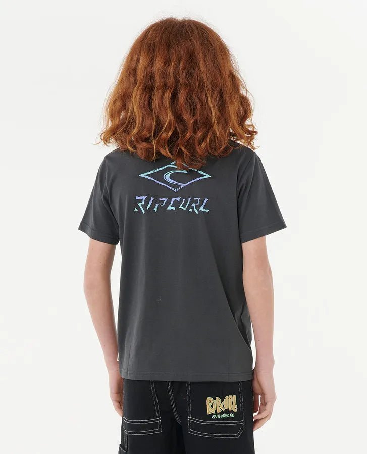 TROPIC DAZE LOGO TEE - BOY - Rip Curl124BTE - WASHED BLACK - 8