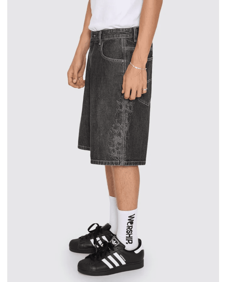 Tropic Heat Big Dawg Jean Short -WorshipPH26-314B-Spooky Black-28