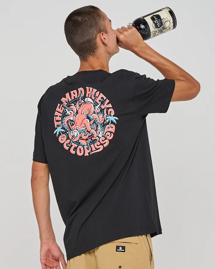 TROPIC OCTOPISSED | SS TEE - The Mad HueysH125M01012-BLACK-S