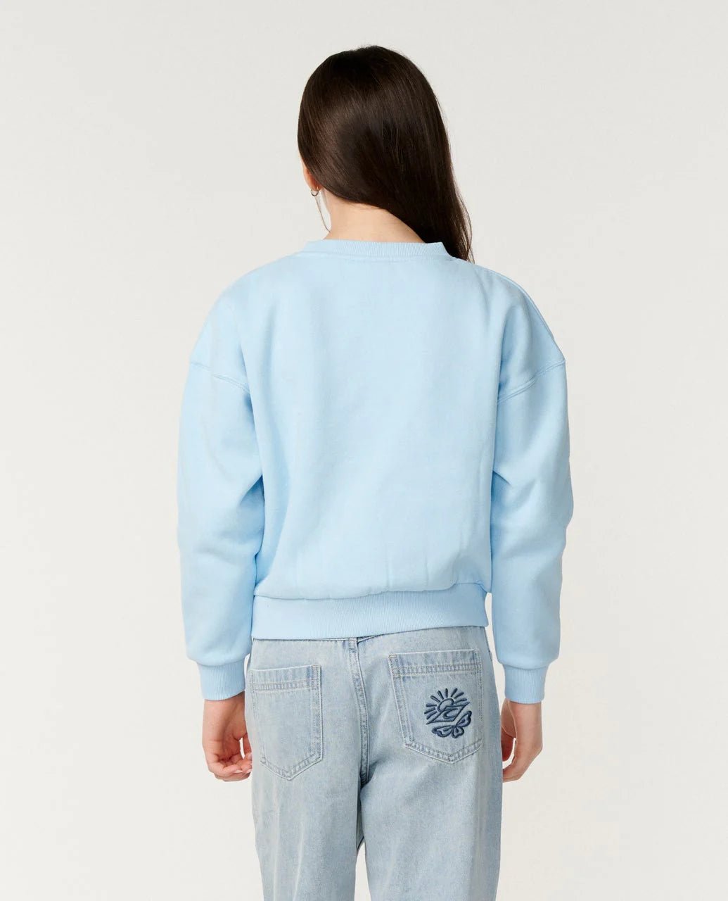 TROPICAL CROPPED CREW - GIRL - Rip Curl040GFL-SKY BLUE-8