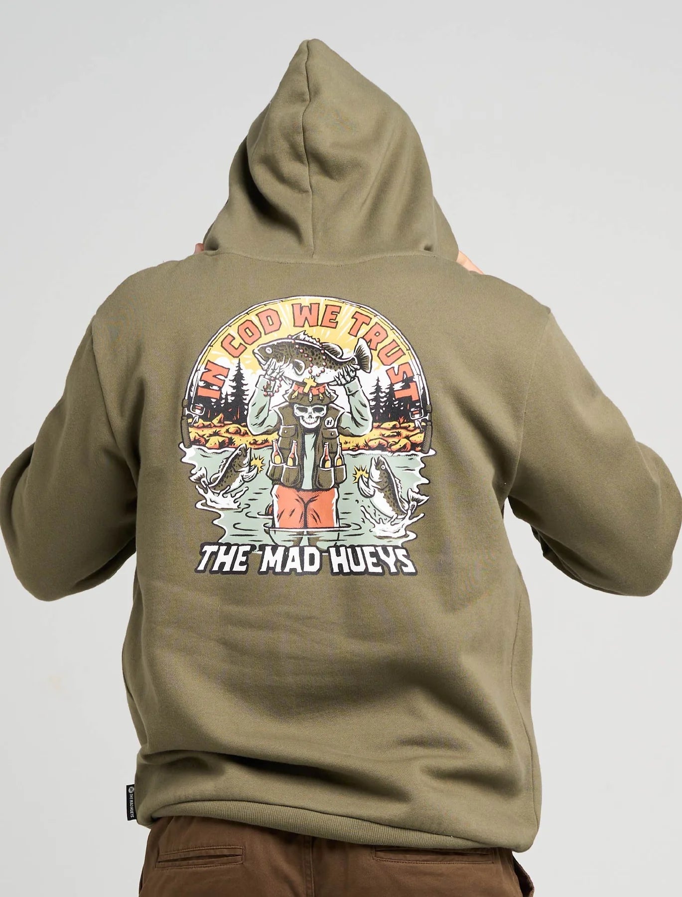 TRUST COD | HOODED PULLOVER - The Mad HueysH326M08004-OLIVE-S