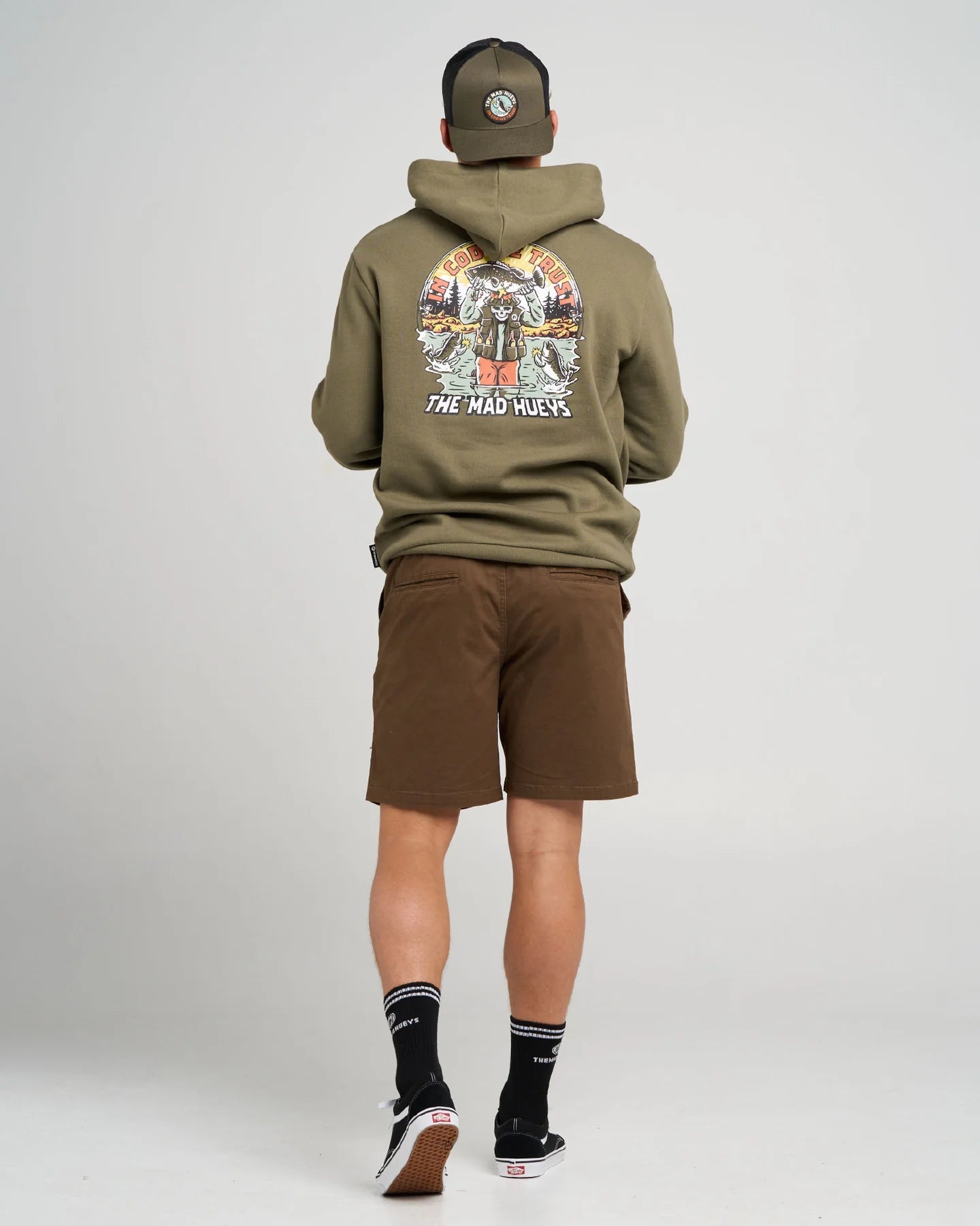 TRUST COD | HOODED PULLOVER - The Mad HueysH326M08004-OLIVE-S