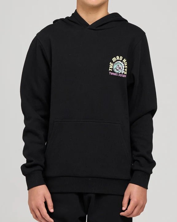 TUNNEL VISION | YOUTH HOODED PULLOVER - The Mad HueysH226B08001-BLACK-6