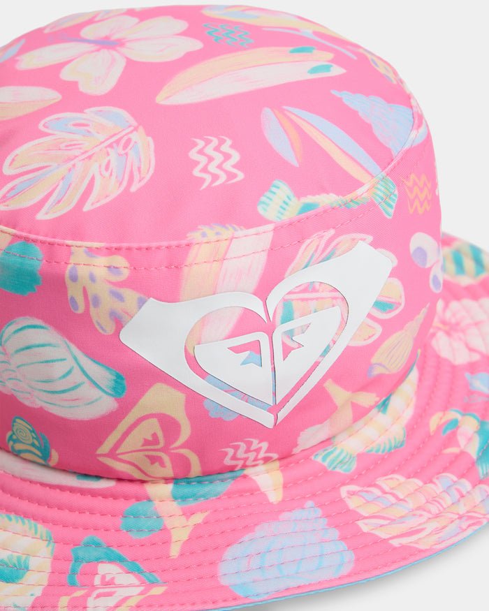 TW OCEAN LOVER BEACH HAT -RoxyURLHA03032-PINK CARNATION OCEAN LOVE-1SZ