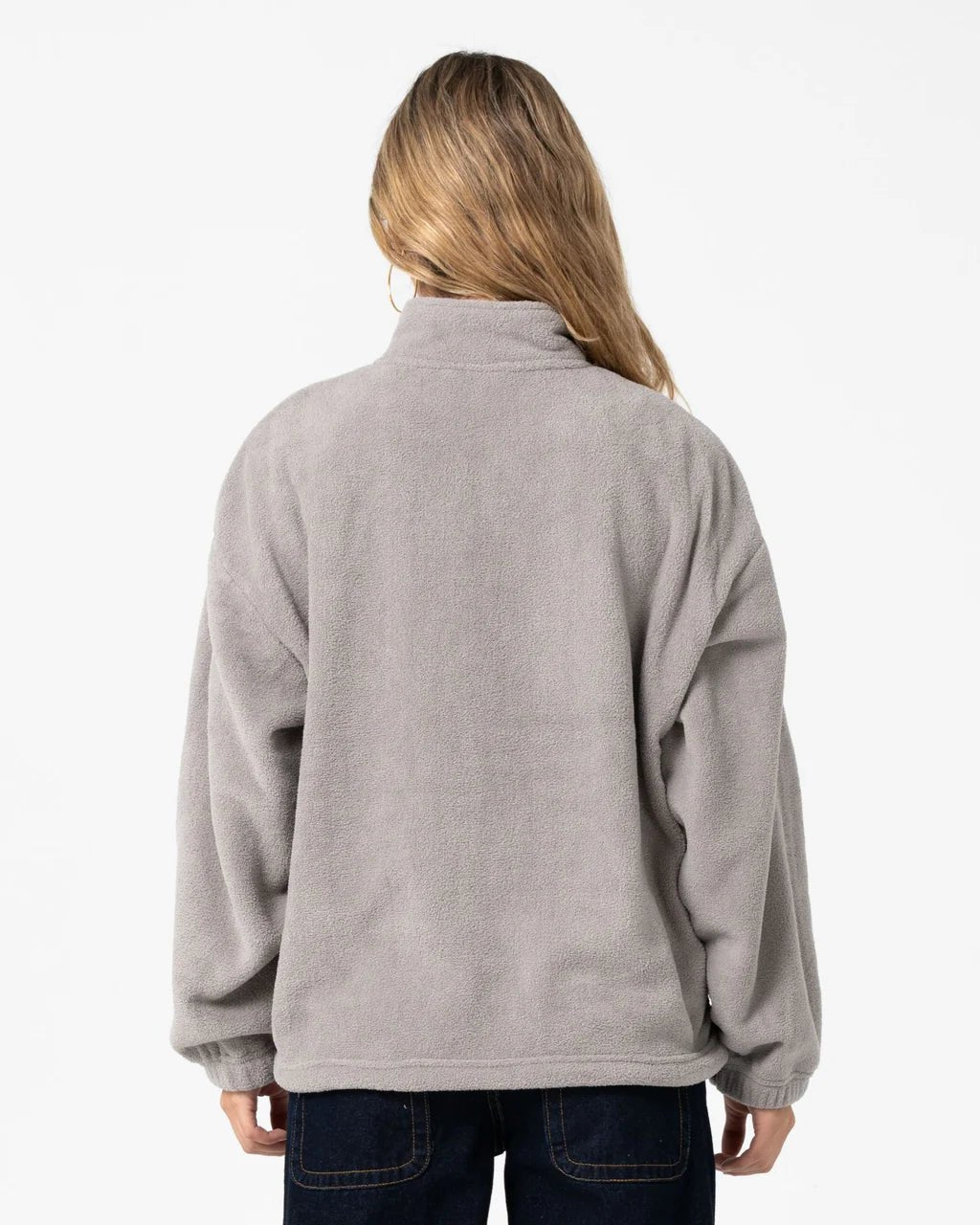 TWO TIDES ZIP THROUGH SHERPA FLEECE - RustyFTL0842-PINK A BOO / GREY-6